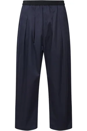 Maison Margiela Pleated cotton trousers