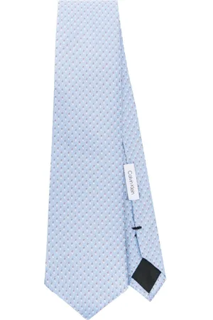 Calvin Klein Patterned-jacquard silk tie