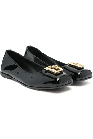 Dsquared2 Logo-plaque leather ballerinas