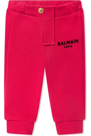 Balmain Logo-print cotton tracksuit bottoms