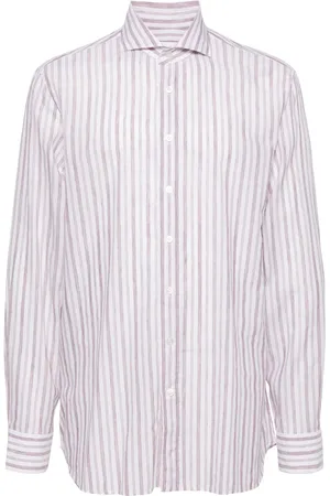 LARDINI Striped button-up shirt