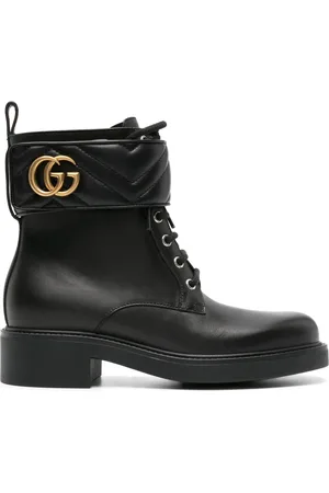 Gucci Double G-plaque combat boots