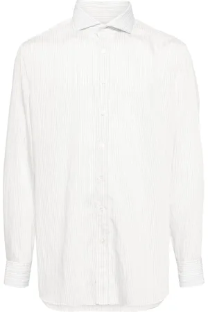 LARDINI Striped button-up shirt