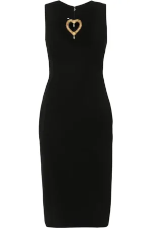 Moschino Heart-detail midi dress