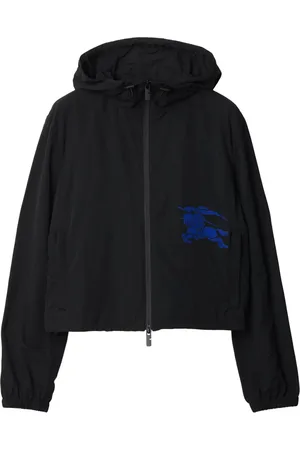 Burberry EKD-embroidered cropped jacket
