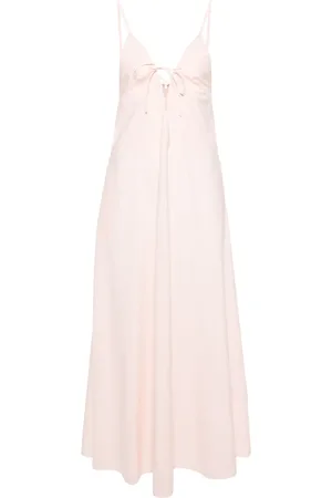 FORTE FORTE Lace-up A-line maxi dress