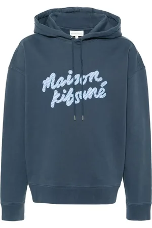 Maison Kitsuné Logo-patch cotton hoodie