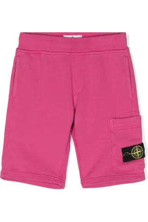 Stone Island Compass-badge cotton shorts