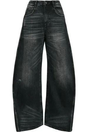 JNBY Side-stripe wide-leg jeans