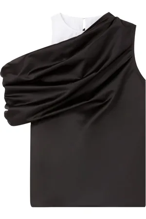AZ FACTORY Hyacinth draped cropped top