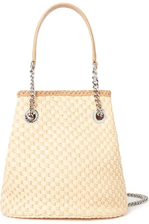 Stella McCartney Falabella raffia bucket bag