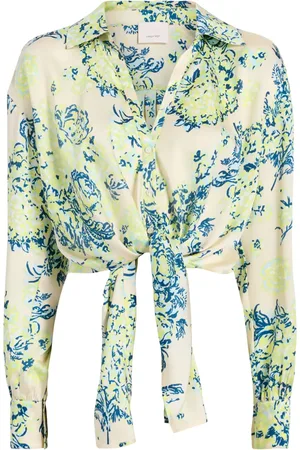 Cinq A Sept Marianna Seaside bouquet-print shirt