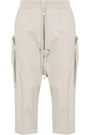 Rick Owens Drawstring-fastening cropped trousers