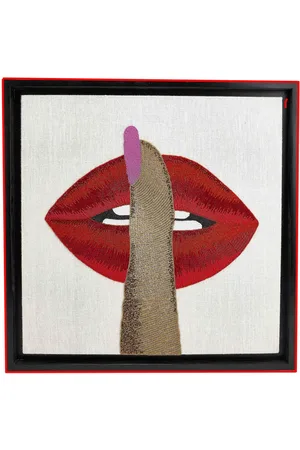 Jonathan Adler Hush bead-embellished wall art