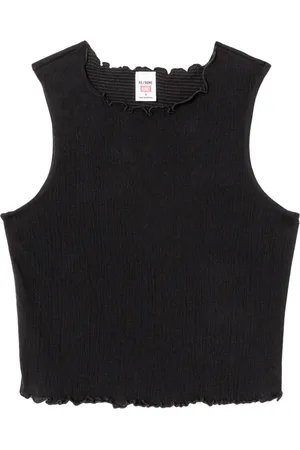 RE/DONE Crinkled round-neck tank top