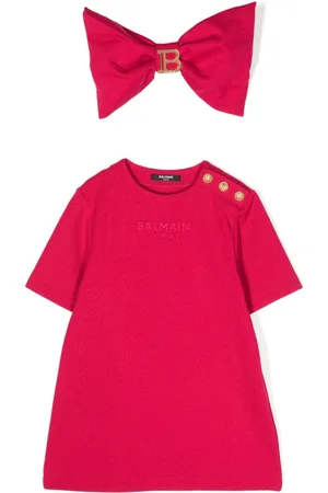 Balmain Logo-plaque T-shirt dress