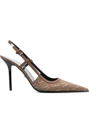 VERSACE Allover slingback pumps