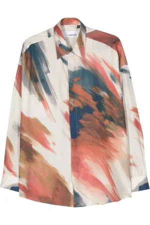 COSTUMEIN Brush-stroke silk shirt