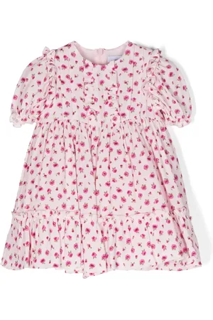 Simonetta Rose-print dress