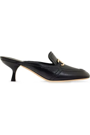 Salvatore Ferragamo 55mm crocodile-effect leather mules