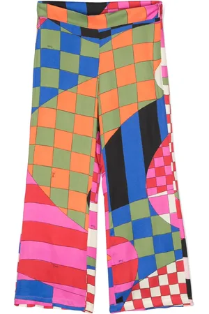 PUCCI Junior Giardino-print straight-leg trousers