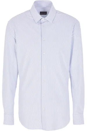 Giorgio Armani Striped cotton-blend shirt