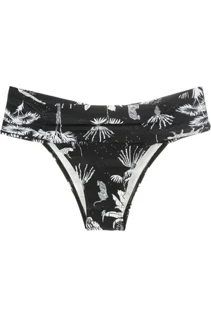 Lygia & Nanny Jasper shirred-waist bikini bottom