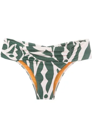 Lygia & Nanny Jasper shirred-waist bikini bottom