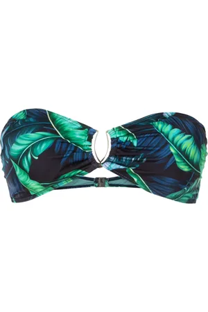 Lygia & Nanny Mika leaf-print bikini top