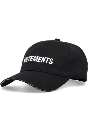 Vetements Logo-embroidered cotton cap