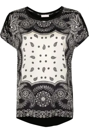 Liu Jo Paisley-print satin T-shirt