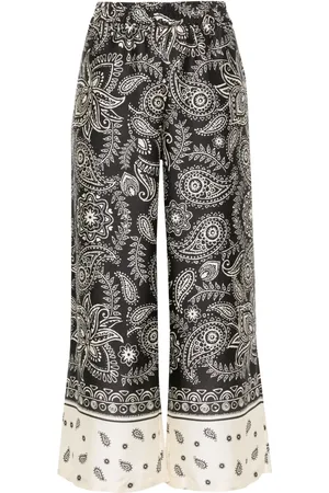 Liu Jo Paisley-print cropped trousers