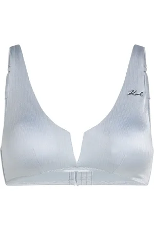 Karl Lagerfeld Metallic bikini top
