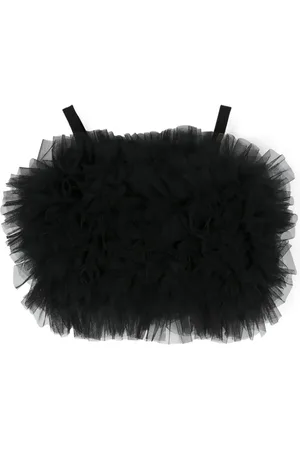 Elisabetta Franchi Ruffled tulle top