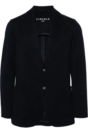 Circolo Single-breasted piqué blazer