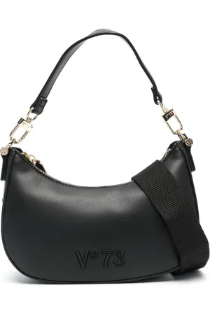 V°73 Logo-embroidered shoulder bag