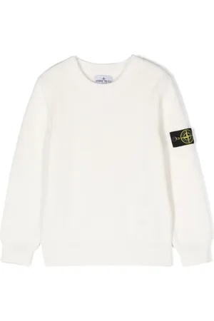 Stone Island Compass-motif cotton jumper