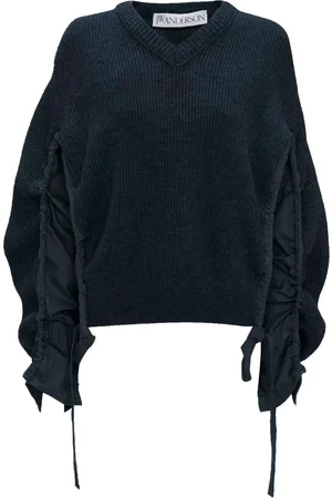 J.W.Anderson Ruched-detail wool-blend jumper
