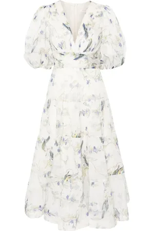 ZIMMERMANN Pliss?? flared midi dress