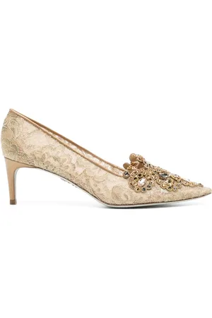 RENE CAOVILLA Veneziana 60mm lace pumps