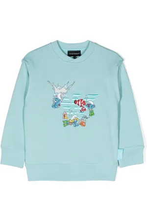 Emporio Armani X Smurfs cotton sweatshirt