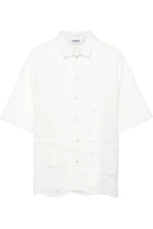 CHARO RUIZ IBIZA Broderie-anglaise poplin shirt