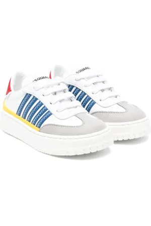 Dsquared2 Colour-block panelled leather sneakers
