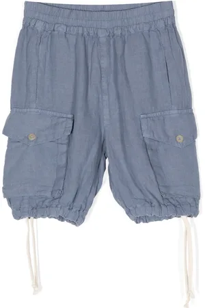 BY WALID Tapered linen trousers