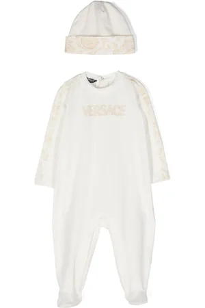VERSACE Barocco-print cotton babygrow set