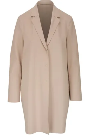 Harris Wharf London Concealed-fastening single-breasted coat