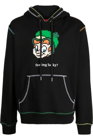 MOSTLY HEARD RARELY SEEN Feeling Lucky graphic-print cotton hoodie