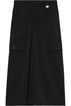 Chocoolate Elasticated-waist midi skirt