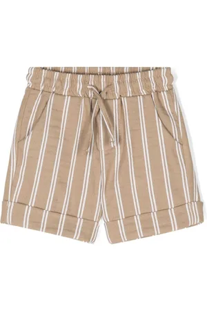 Le Bebé Enfant argyle-pattern lurex shorts - Brown