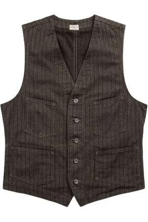 Ralph Lauren Pinstriped cotton-twill waistcoat
